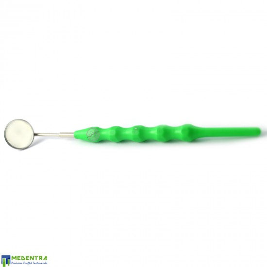 Dental Green Mouth Mirror Handle With Mirror#5 Dental Green Mouth Mirror Handle With Mirror#5