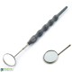Dental Gray Mouth Mirror Handle With Mirror#5