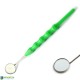 Dental Green Mouth Mirror Handle With Mirror#5 Dental Green Mouth Mirror Handle With Mirror#5