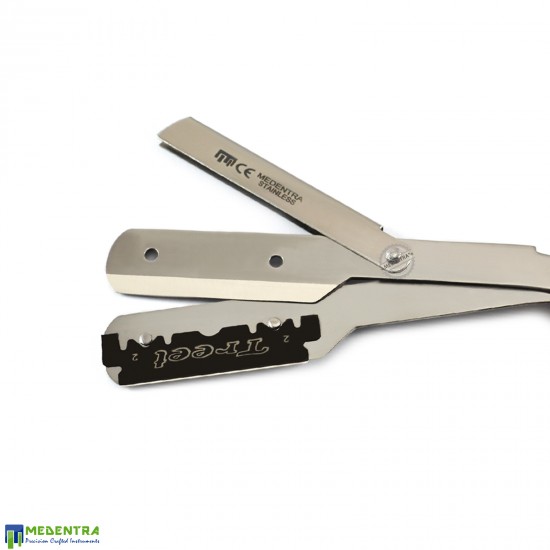 Wooden Straight Shaving Razor (3 Holes Style)