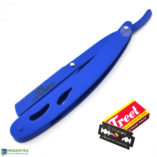 Blue Barber Straight Shaving Razor (Cut-Out)