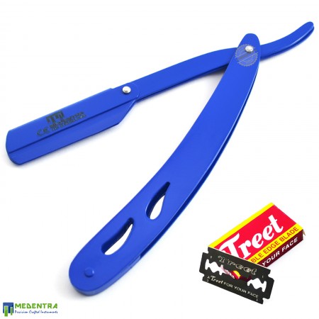 Blue Barber Straight Shaving Razor (Cut-Out)