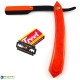 Orange Barber Hair Shaving Razor (Wooden Handle) Orange Barber Hair Shaving Razor (Wooden Handle)