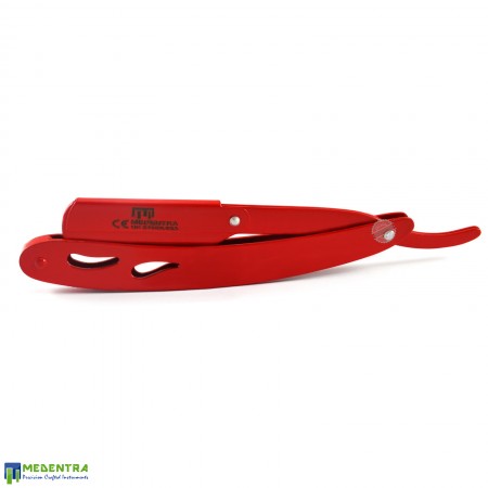Red Cut-Out Barber Hair Shaving Razor Red Cut-Out Barber Hair Shaving Razor