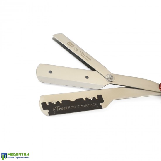 Red Shiny Barber Hair Shaving Razor Red Shiny Barber Hair Shaving Razor
