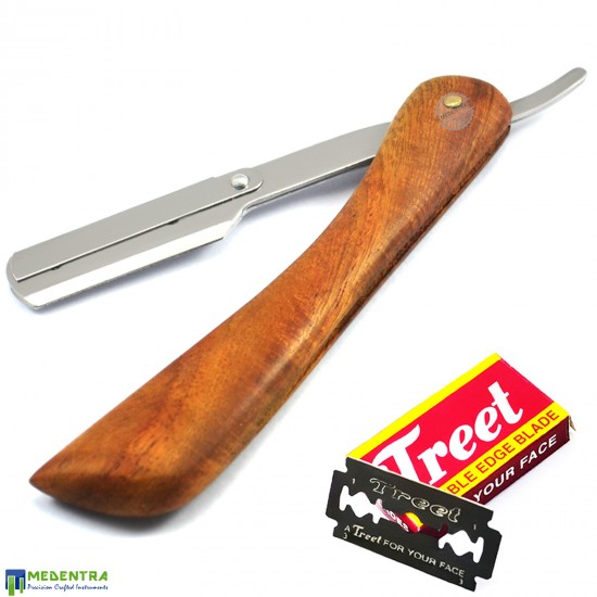 Wooden Barber Shaving Razor (L-Shape Handle) Wooden Barber Shaving Razor (L-Shape Handle)