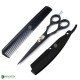 Black Barber Hair Shaving Kit 