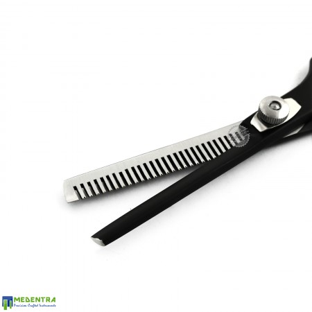 Black Barber Single Thinning Scissors 6.0" 
