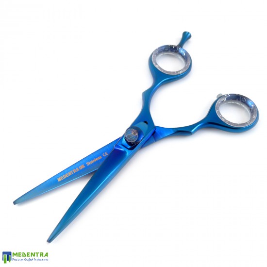 Blue Barber Hairdressing Scissors 5.5" 