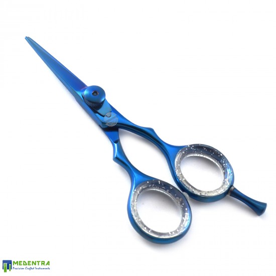 Blue Barber Hairdressing Scissors 4.5" 