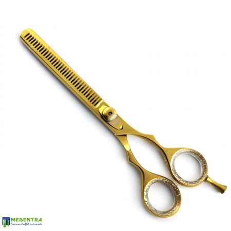 Gold Barber Double Thinning Scissors 6.0" Gold Barber Double Thinning Scissors 6.0"