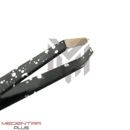 Hair Remover Tweezers Black Dusted Onyx