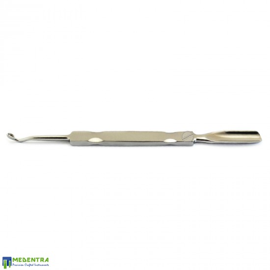 Cuticle Pusher Long Curved Spoon Gouge 