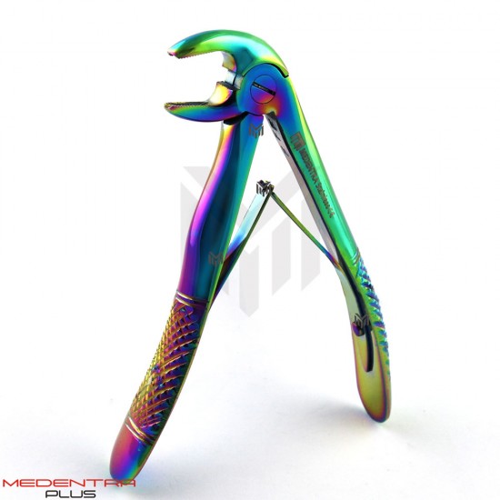 7Pcs Dental Pedo Extracting Forceps Multicolor 7Pcs Dental Pedo Extracting Forceps Multicolor