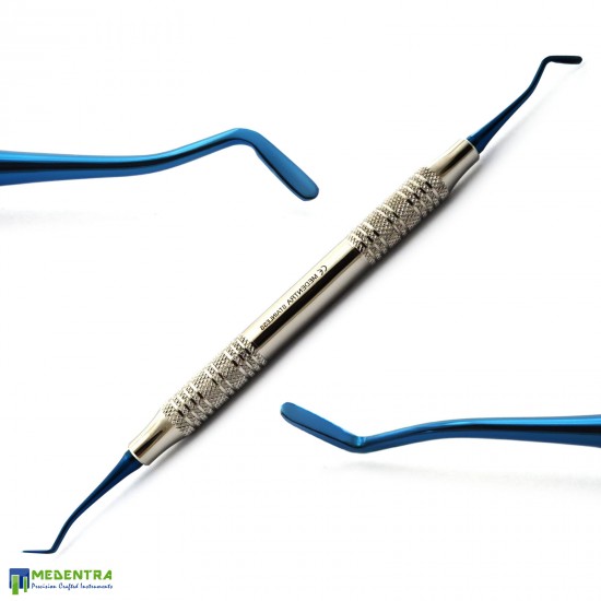 Dental Composite Filling Instruments Titanium Blue Set Of 7 