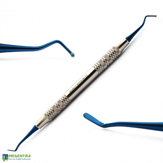 Dental Composite Filling Instruments Titanium Blue Set Of 7 