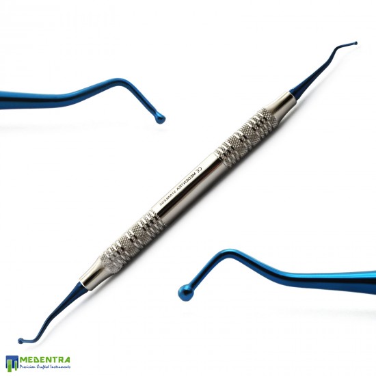 Dental Composite Filling Instruments Titanium Blue Set Of 7 