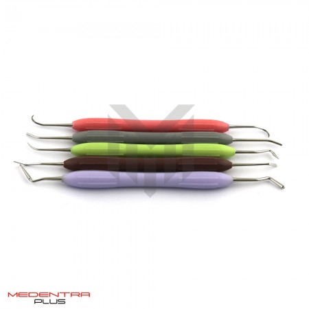 Set Of 4 LM Arte Composite Instruments Silicone Handle  With Cassette 