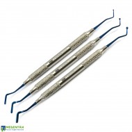 Dental Flat Plastic Filling Tools Titanium Coated 