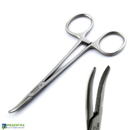 Dental Surgical Mosquito Forceps Curved 