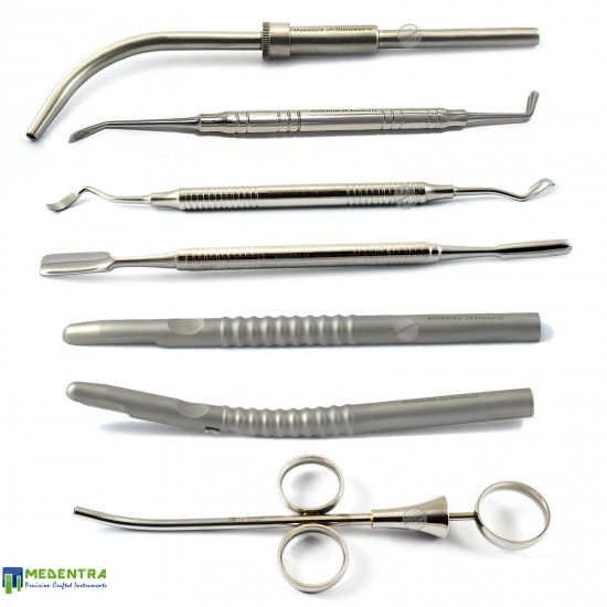 7Pcs Dental Bone Grafting Instruments 