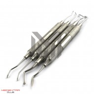 4Pcs Dental Microsurgical Sinus Lift Curettes Elevators Set