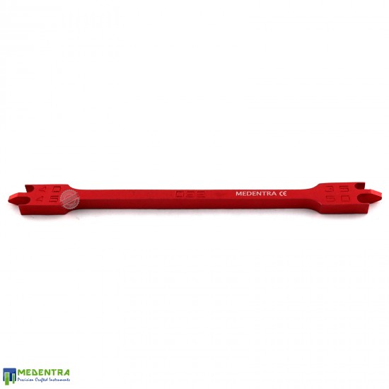Dental Bracket Height Gauge Red 