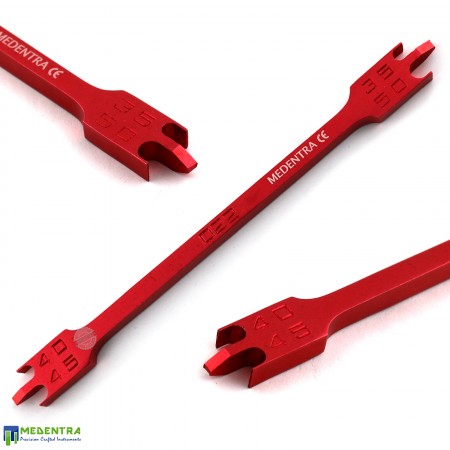 Dental Bracket Height Gauge Red 