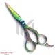Multicolor Hair Cutting Scissors 6'' Floral Pattern 