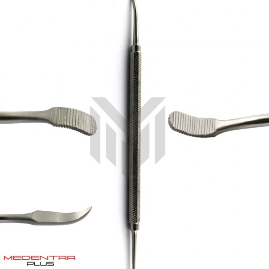 Dental Band Pusher Round Serrated Curved 