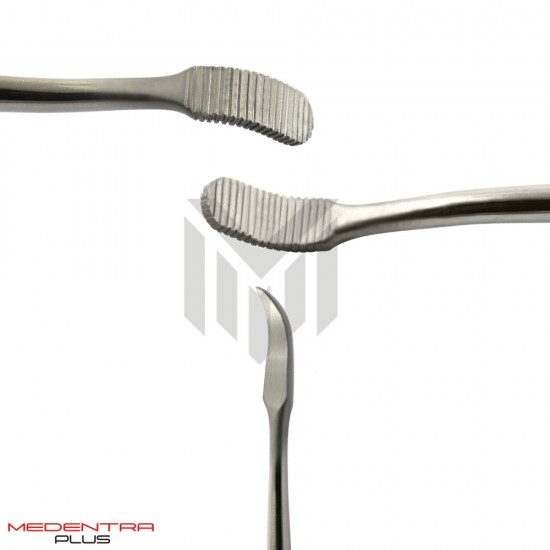 Dental Band Pusher Round Serrated Curved 
