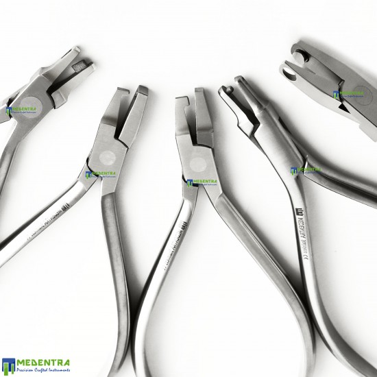 Dental Aligner Braces Thermoforming Pliers Set Of 5