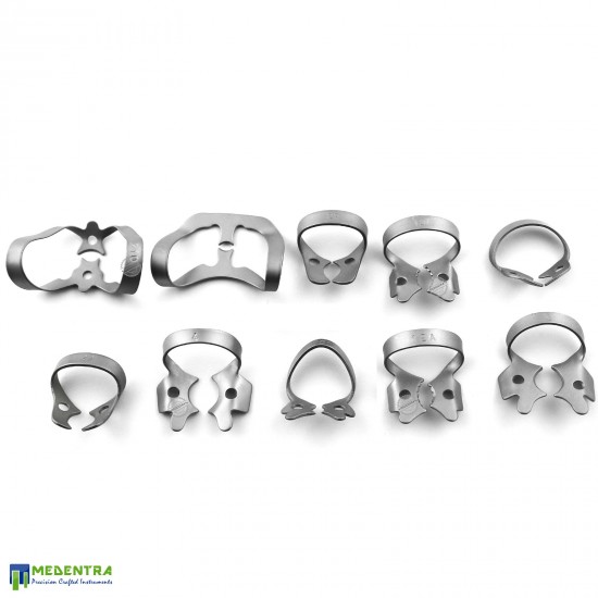 10Pcs Dental Rubber Dam Clamps