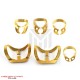 Dental Brinker Clamps Gold Coated Set Of 6 