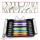 34Pcs Dental Rubber Dam Clamp Restorative Tray Kit