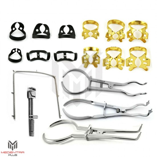 17Pcs Dental Rubber Dam Isolation Kit