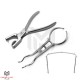 3Pcs Dental Rubber Dam Punch Clamps Forceps Set 