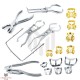 Dental Rubber Dam Setup Clamps Frame Forceps 